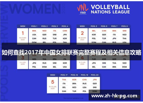 如何查找2017年中国女排联赛完整赛程及相关信息攻略