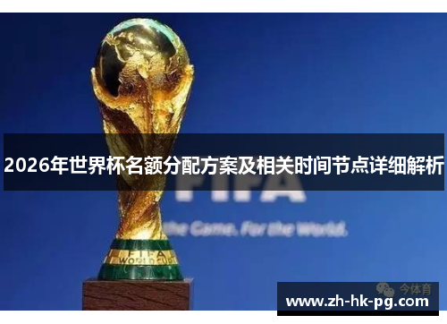 2026年世界杯名额分配方案及相关时间节点详细解析